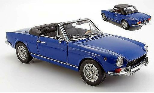 Fiat 124 Limousine 1/18 Sun Star blu geoffnetes capote 1969 modellini auto