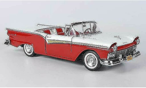 Ford Fairlane 500 Skyliner 1/18 Sun Star rosso/bianco modellini auto