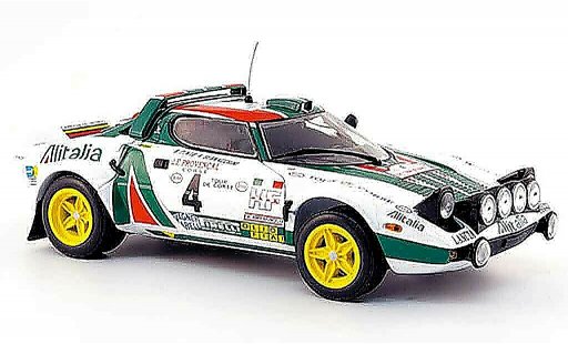 Lancia Stratos Rallye 1/18 Sun Star no. 4 zweiter platz tour de corse 1977 modellini auto