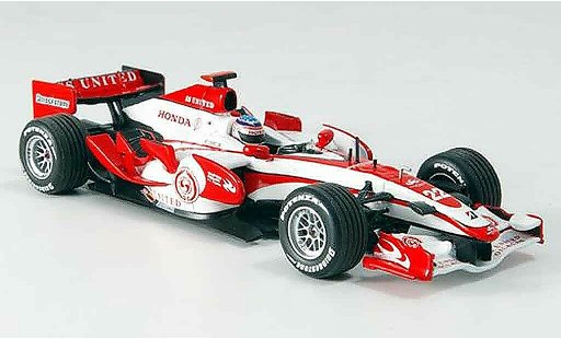 Honda F1 Base 1/43 Minichamps Super Aguri SA07 T. Sato Zweite Saisonhalfte 2007 modellini auto