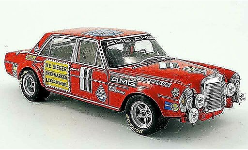 Mercedes 300 6.8 1/18 Minichamps amg no.11 24h paul ricard 1971 modellini auto
