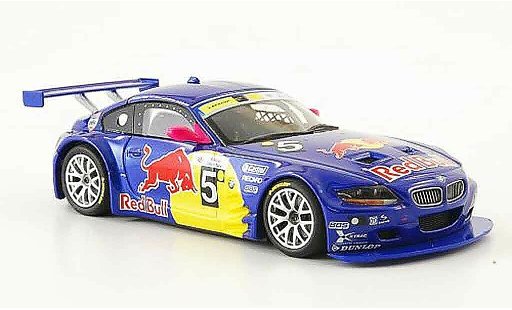 Bmw Z4 course 1/43 Minichamps E85 M Coupe No.5 Red Bull 24h Silverstone 2006 modellini auto