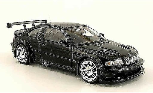 Bmw M3 coupe 1/18 Minichamps GTR E46 street nero 2001 modellini auto