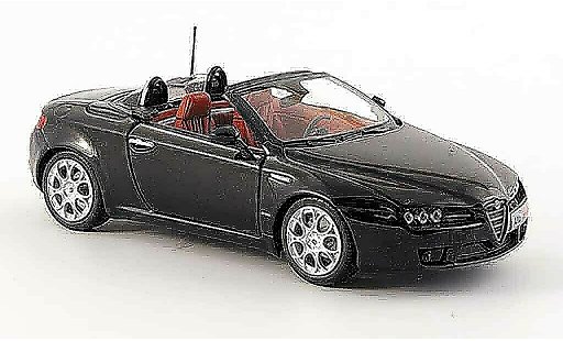 Alfa Romeo Spider Brera cabriolet 1/43 Minichamps nero 2007 modellini auto