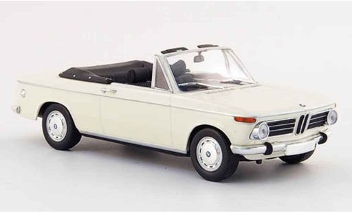 Bmw 2002 Cabriolet Baur 1/43 Minichamps Ti Cabrio bianco 1971 modellini auto