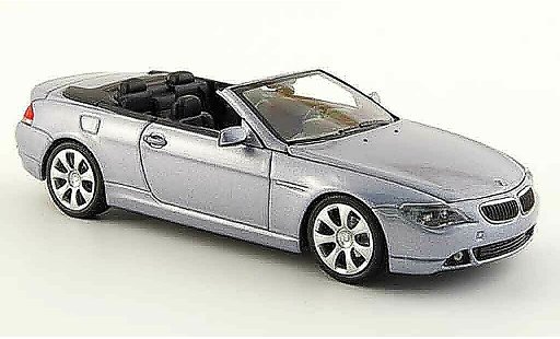 Bmw 635 cabriolet 1/43 Minichamps E64 d Cabrio grigio metalliseegrigio 2006 modellini auto