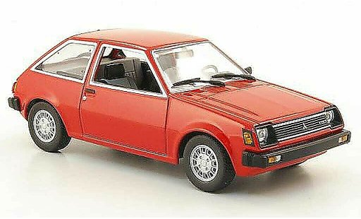 Mitsubishi Colt Base 1/43 Minichamps rosso 1978 modellini auto