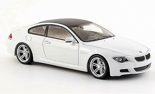 Bmw M6 Coupe 1/43 Minichamps E63 bianco Linea Bianco 2007 modellini auto