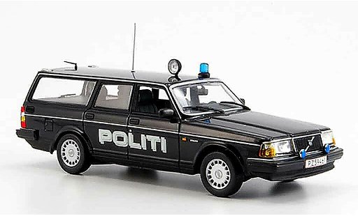 Volvo 240 Base 1/43 Minichamps Station wagon police Politi modellini auto