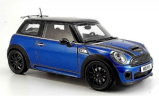 Mini Cooper JCW 1/18 Kyosho r56 blu modellini auto