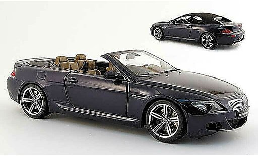 Bmw M6 Cabriolet 1/18 Kyosho E64 blu 2005 modellini auto
