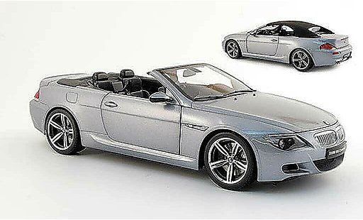 Bmw M6 Cabriolet 1/18 Kyosho E64 grigio 2005 modellini auto