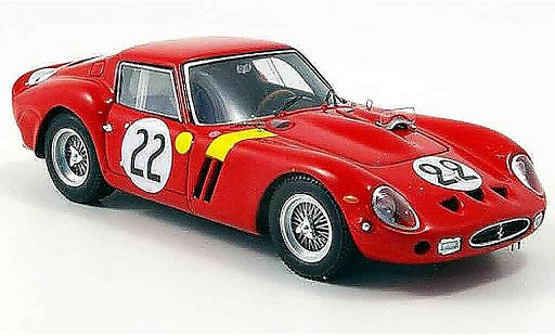 Ferrari 250 GTO 1962 1/43 Red Line no.22 l.dernier dritter le mans modellini auto