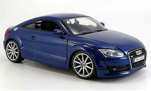 Audi TT coupe 1/18 Motormax blu 2007 modellini auto
