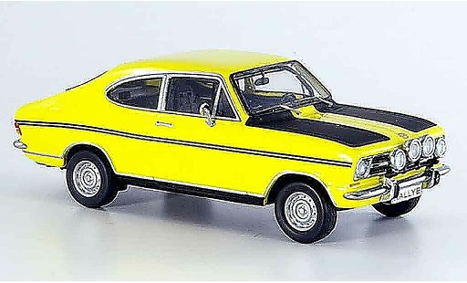 Opel Kadett B B 1/43 Schuco coupe giallo nero modellini auto