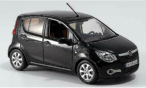 Opel Agila Base 1/43 Schuco nero modellini auto