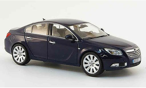 Opel Insignia Base 1/43 Schuco blu stufenheck 2008 modellini auto