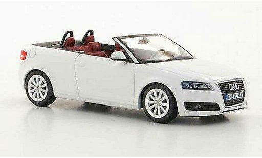 Audi A3 cabriolet 1/43 Minichamps Cabrio bianco 2008 modellini auto
