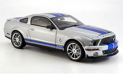 Shelby GT 500 2008 1/18 Shelby Collectibles kr grigio/blu modellini auto