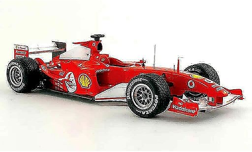 Ferrari F1 F2004 1/18 Hot Wheels Elite m. schumacher no.2 gp belgien modellini auto