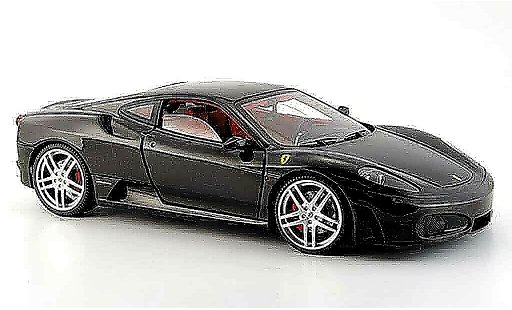 Ferrari F430 Coupe 1/18 Hot Wheels Elite nero avec interieur rosso modellini auto