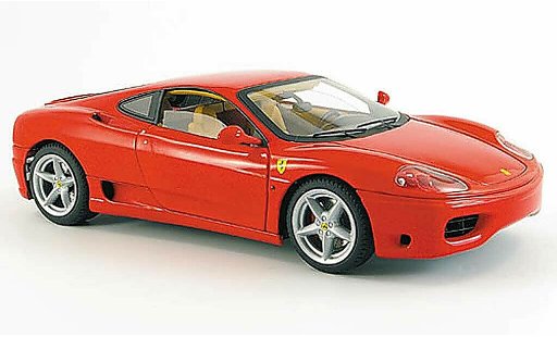 Ferrari 360 Modena 1/18 Hot Wheels Elite coupe rosso con beigem interieur modellini auto