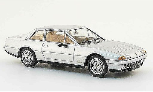 Ferrari 412 Coupe 1/43 Hot Wheels Elite grigio metallisee 1985 modellini auto