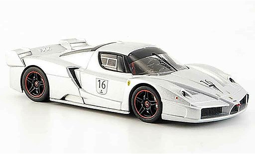 Ferrari Enzo FXX 1/43 Hot Wheels Elite no.16 grigio metallisee nurburgring modellini auto