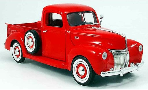 Ford 1940 Pick Up 1/18 Motormax - rosso modellini auto