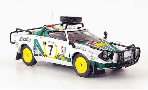 Lancia Stratos Rallye 1/43 IXO Rally hf no.7 safari 1977 modellini auto