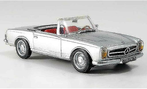 Mercedes 230 Base 1/43 IXO SL (W113) grigio metallisee geoffnetes capote modellini auto