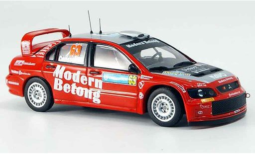 Mitsubishi Lancer Evolution IX 1/43 IXO WRC No.63 Dritter Rally Svezia 2006 modellini auto