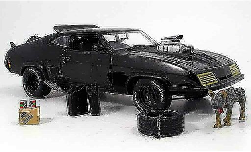 Ford Falcon Interceptor 1/18 Autoart 2 (ford falcon xb gt) noir 1973 modellini auto