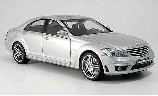 Mercedes Classe S 63 1/18 Autoart amg grigio avec ledersitzen modellini auto