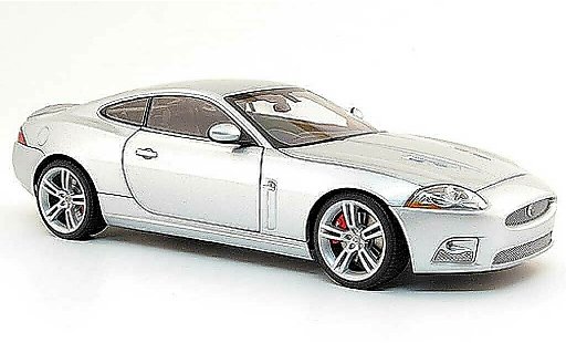 Jaguar XKR R coupe 1/18 Autoart grigio rechtslenker (rhd) modellini auto