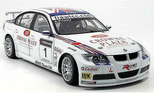 Bmw 320 WTCC 1/18 Autoart E90 si no.1 team uk a.priaulx 2007 modellini auto