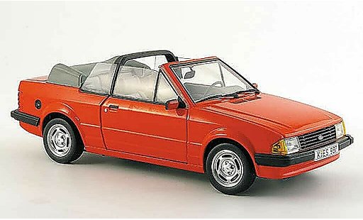 Ford Escort GL 1/18 Sun Star cabriolet rosso 1984 modellini auto
