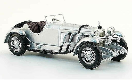 Mercedes SSK Base 1/43 WhiteBox grigio metallisee 1928 modellini auto