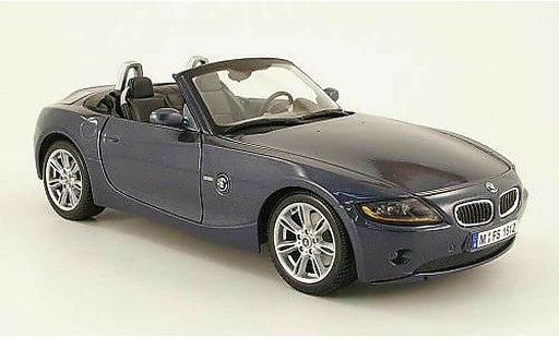 Bmw Z4 roadster 1/18 Maisto E85 grigio blu 2003 modellini auto
