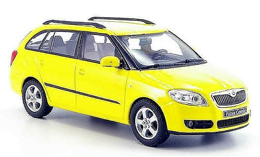 Skoda Fabia Combi 1/43 Abrex ii giallo modellini auto