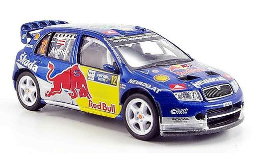 Skoda Fabia WRC 1/43 Abrex evo ii red bull i modellini auto