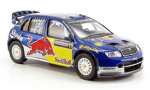 Skoda Fabia WRC 1/43 Abrex evo ii red bull ii modellini auto