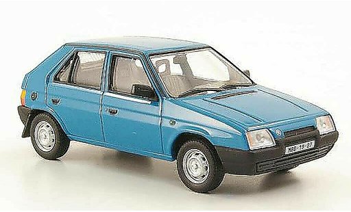 Skoda Favorit 136L 1/43 Abrex bluverde 1987 modellini auto