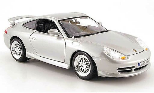 Porsche 911 GT3 1/18 Burago grigio metallisee 1997 modellini auto