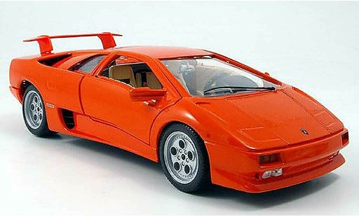 Lamborghini Diablo 1990 1/18 Burago orange modellini auto