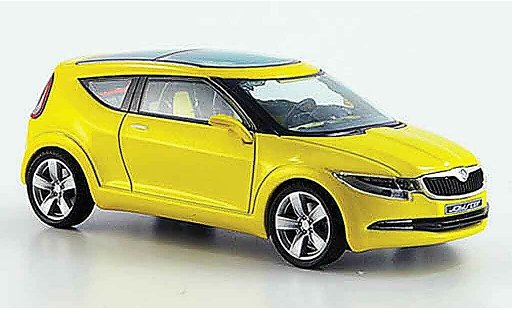 Skoda Joyster Concept Car 1/43 Abrex giallo modellini auto