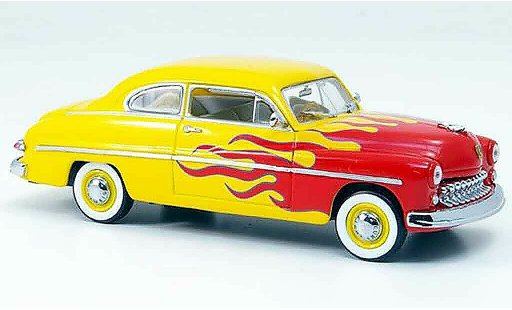 Mercury Club Coupe Hot Rod 1/43 Eagle rosso avec giallo 1949 modellini auto
