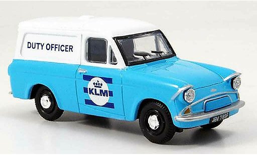 Ford Anglia Van 1/43 Oxford blu bianco KLM Duty Officer modellini auto