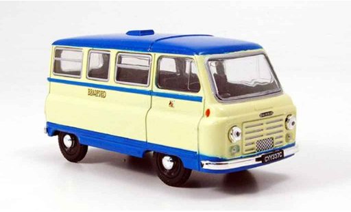 Morris J2 Minibus 1/43 Oxford Bus beige blu Bradford modellini auto