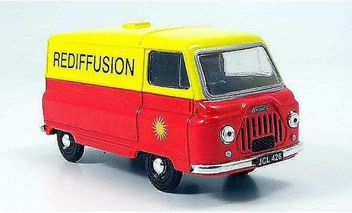 Morris J2 Van 1/43 Oxford furgone orange giallo Rediffusion modellini auto